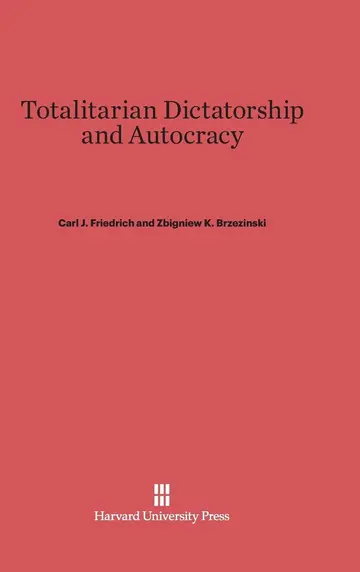 Cover of Totalitarian Dictatorship and Autocracy
