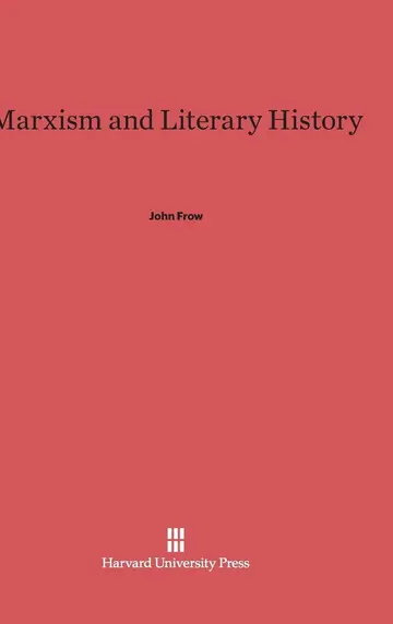 Cover of Marxism and Literary History