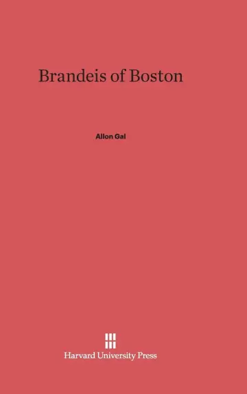 Cover of Brandeis of Boston