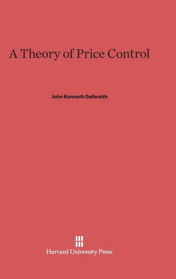 Cover of A Theory of Price Control