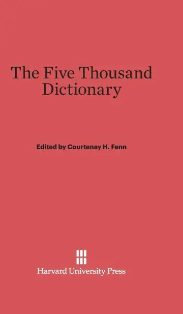 Cover of The Five Thousand Dictionary