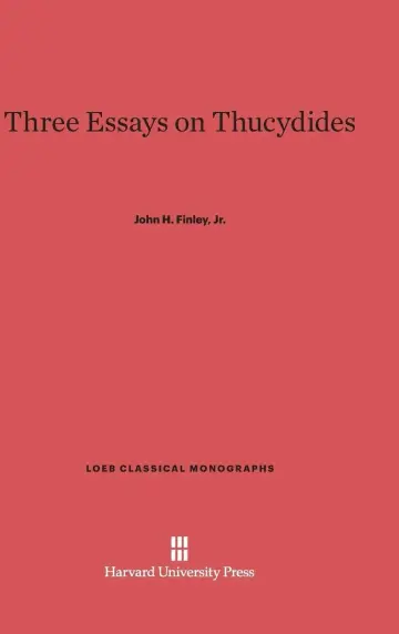 Cover of Three Essays on Thucydides