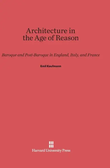 Cover of Architecture in the Age of Reason