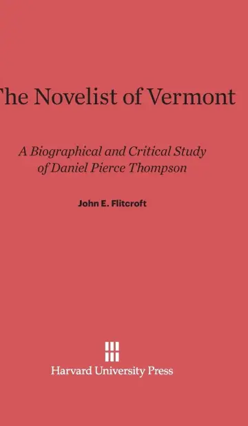 Cover of The Novelist of Vermont