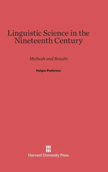 Cover of Linguistic Science in the Nineteenth Century