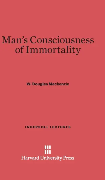 Cover of Man's Consciousness of Immortality