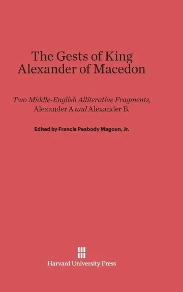 Cover of The Gests of King Alexander of Macedon