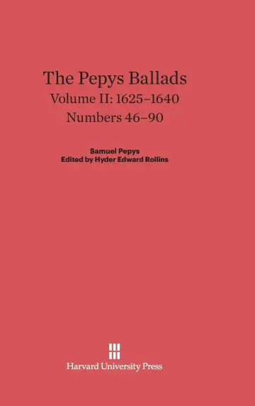 Cover of The Pepys Ballads, Volume 2