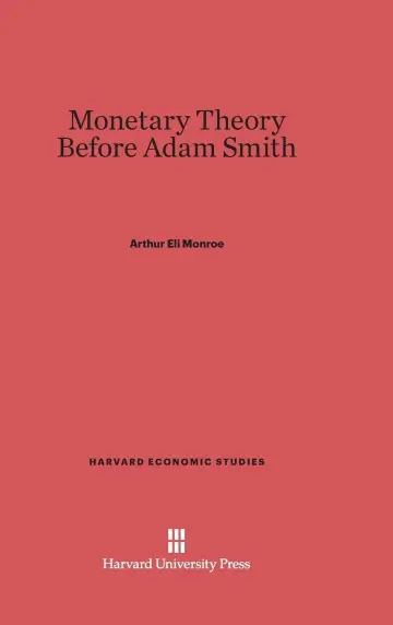 Cover of Monetary Theory Before Adam Smith
