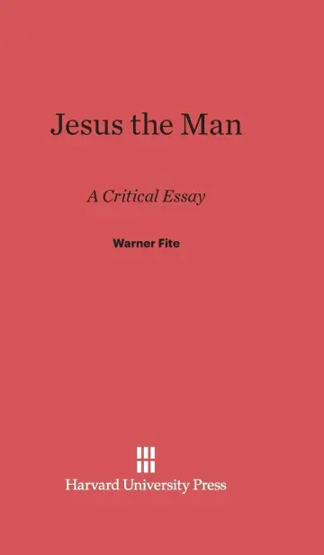 Cover of Jesus the Man