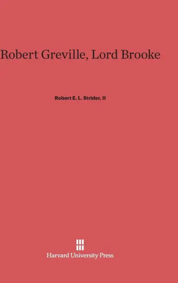 Cover of Robert Greville, Lord Brooke