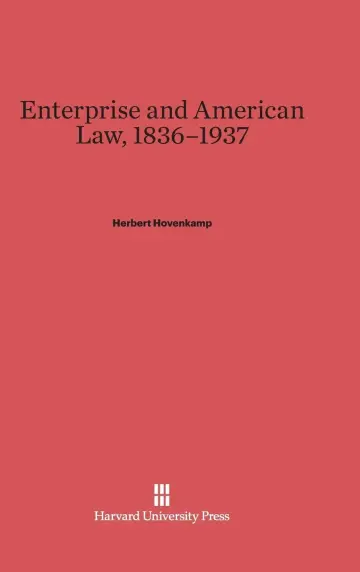 Cover of Enterprise and American Law, 1836-1937