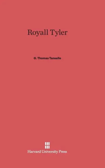 Cover of Royall Tyler