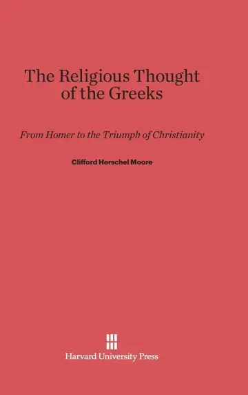 Cover of The Religious Thought of the Greeks