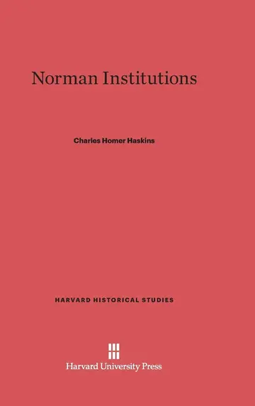 Cover of Norman Institutions