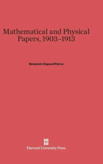 Cover of Mathematical and Physical Papers, 1903-1913