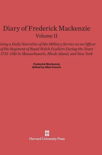 Cover of Diary of Frederick Mackenzie. Volume II