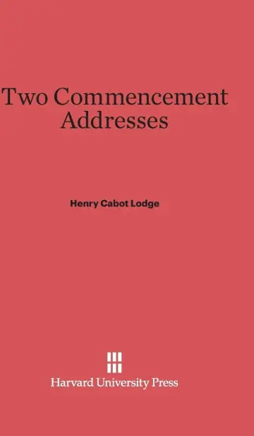 Cover of Two Commencement Addresses