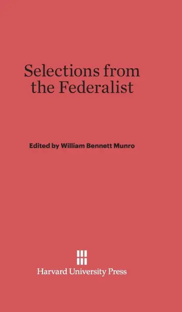 Cover of Selections from the Federalist