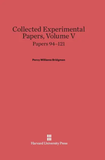 Cover of Collected Experimental Papers, Volume V