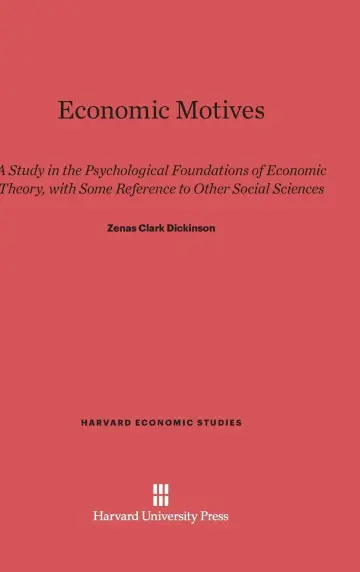 Cover of Economic Motives
