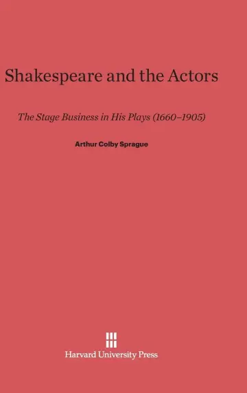 Cover of Shakespeare and the Actors