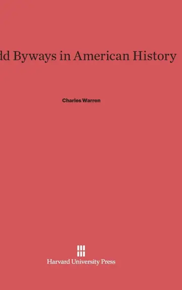 Cover of Odd Byways in American History