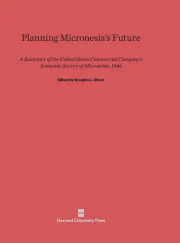 Cover of Planning Micronesia's Future