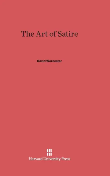 Cover of The Art of Satire