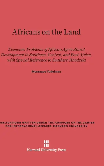Cover of Africans on the Land