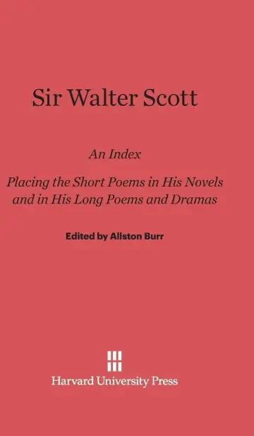 Cover of Sir Walter Scott