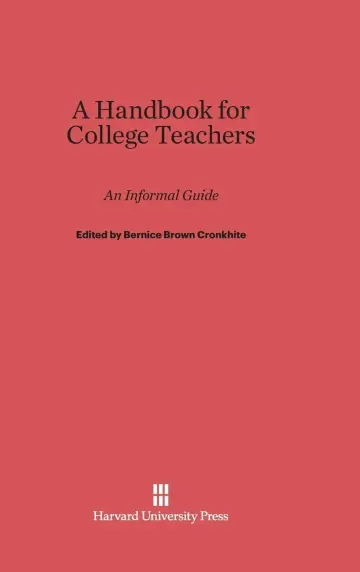 Cover of A Handbook for College Teachers