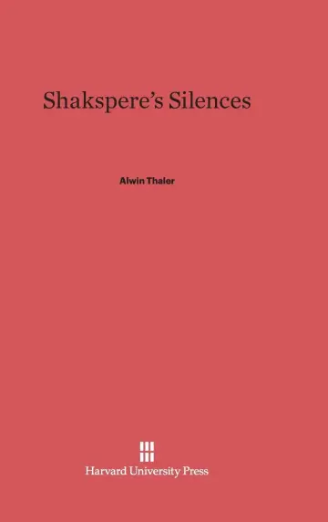 Cover of Shakespeare's Silences