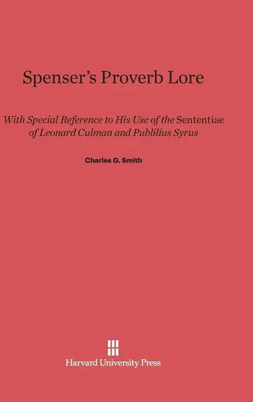 Cover of Spenser's Proverb Lore