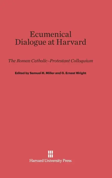 Cover of Ecumenical Dialogue at Harvard