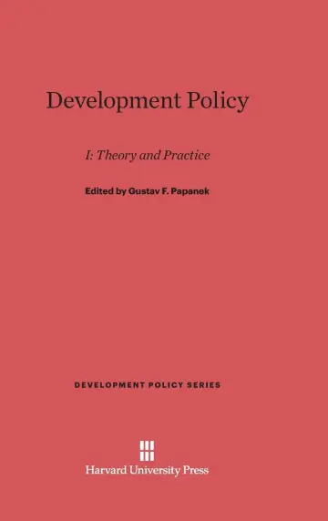 Cover of Development Policy, I