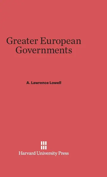 Cover of Greater European Governments