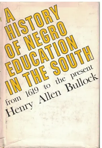 Cover of A History of Negro Education in the South