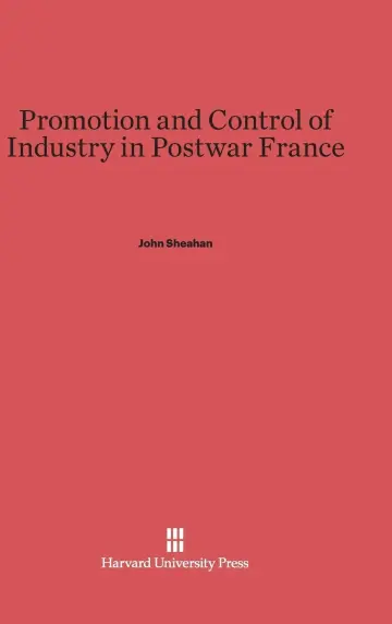 Cover of Promotion and Control of Industry in Postwar France