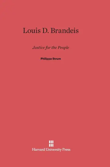 Cover of Louis D. Brandeis