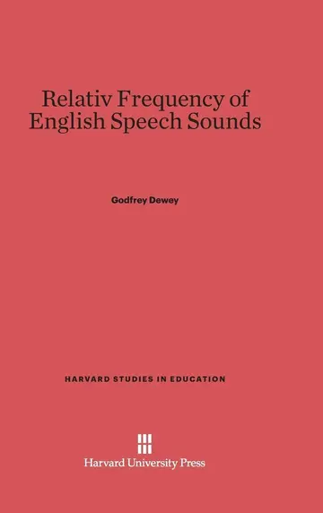 Cover of Relative Frequency of English Speech Sounds