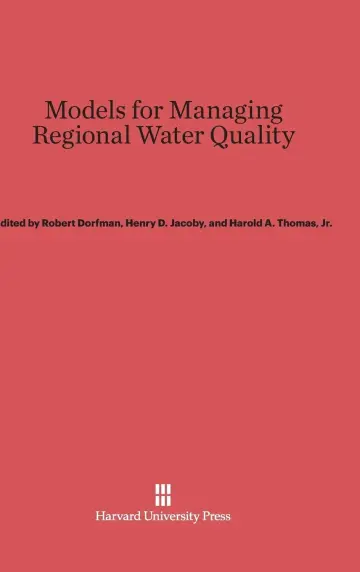 Cover of Models for Managing Regional Water Quality