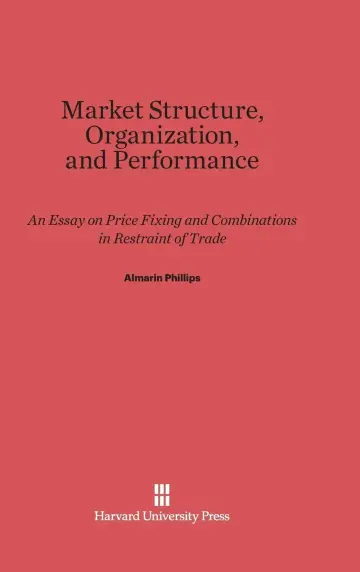 Cover of Market Structure, Organization, and Performance