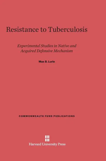 Cover of Resistance to Tuberculosis
