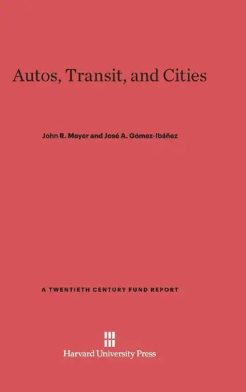 Cover of Autos, Transit, and Cities