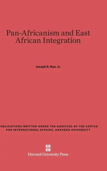 Cover of Pan-Africanism and East African Integration