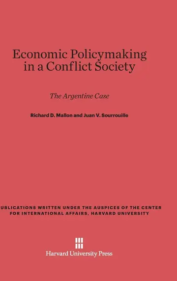 Cover of Economic Policymaking in a Conflict Society