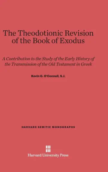 Cover of The Theodotionic Revision of the Book of Exodus