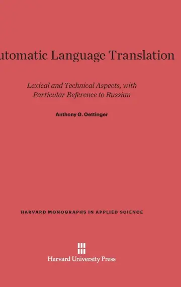 Cover of Automatic Language Translation