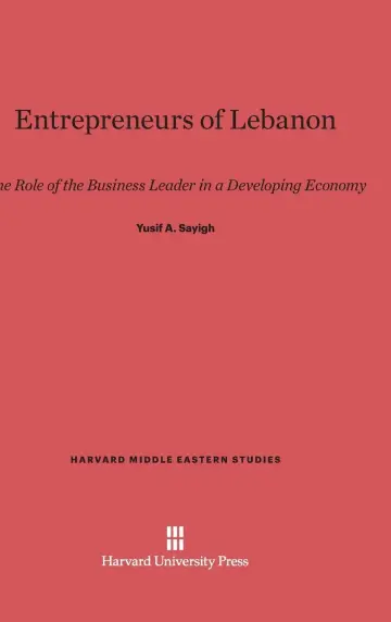 Cover of Entrepreneurs of Lebanon